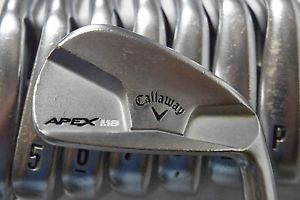 Used RH Callaway Apex MB Iron Set 3-PW Steel KBS Tour V 100 Regular Flex image 1