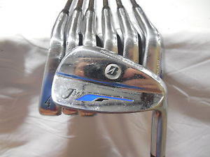 Used RH Bridgestone J36 Forged Blades Iron Set 4-PW Project X Steel Firm Flex image 1