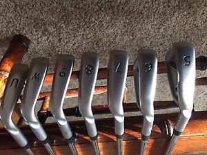 Ping i25 iron set 5-u wedge Black dot, R-flex CFS shafts, great condition! image 1