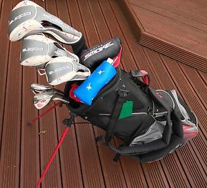 Immaculate Cobra Graphite Amp Cell Golf Clubs, Bag and Trolley image 1
