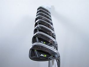 TaylorMade 2017 M2 Iron Set 4-PW,AW Stiff Flex +1" 2* Upright Midsize Grips image 1