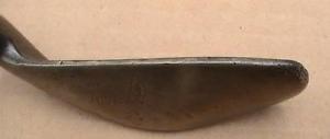 RARE Antique SPECIAL RUSTLESS OFFSET Lined Face Wood Shaft Golf Putter image 1