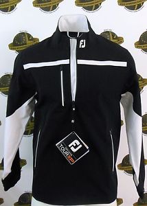 FOOTJOY GOLF 2016 DRYJOYS TOUR XP HALF ZIP RAIN JACKET BLACK/WHITE UK SIZE LARGE image 1