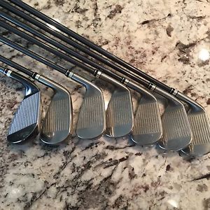 PRGR  EGG Hybrid Utility irons 2011 model MINTForged 6pc R plus wedges image 1