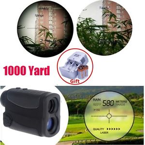 5~1000Yd Golf Laser Rangefinder with Pinseeking Flag Speed+Battery Charger Kit image 1