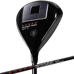 ONOFF GOLF JAPAN FAIRWAY ARMS KURO BLACK Smooth Kick MP-615F  2015 image 1