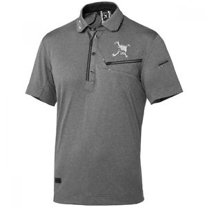 Oakley Golf SKULL MASCULINE ZIP SHIRT Black/Heather 433620JP-00H JP Model 2016 image 1