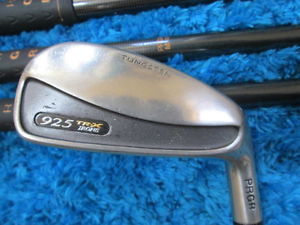 PRGR 925 TR-X TUNGSTEN  5-9,PW,AW 7pic  Carbon SR(M40)-flex irons set golf club image 1