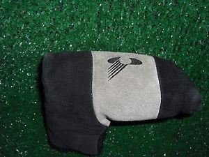Never Compromise Suede Leather Putter Golf Club Head Cover P82 image 1