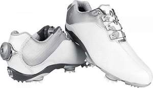 FootJoy Womens DNA Dryjoys Next Advancement BOA Golf Shoes – White/Silver #94815 image 1