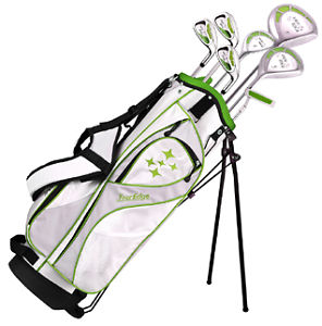 Tour Edge Lady Edge Starter 7-Piece Set White/Lime Right Hand image 1