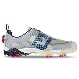 FTJoy Freestyle BOA Golf Shoes 2016 White/Grey/Blue Wide 11.5 image 1