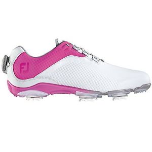 FTJoy DNA BOA Golf Shoes 2016 Ladies White/Fuchsia M 7.5 image 1