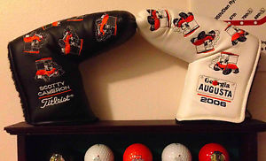 Scotty Cameron MASTERS Augusta 2006 Orange Carts Headcover Set BLACK & WHITE image 1