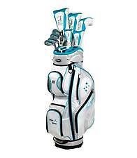 NEW (NEW) Tour Edge Ladies Edge 11 Piece Complete Set White/Teal Ladies Flex image 1