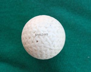 Rare & Unusual 1920s SPALDING Triangle Mesh Patent Golf Ball image 1