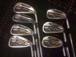 2016 TAYLORMADE PSi IRONS 4-PW 1° FLAT KBS TOUR 105 REG MINT! image 1