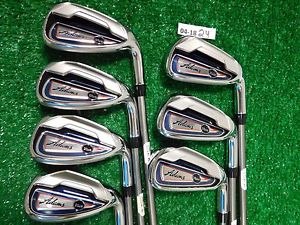 ADAMS Blue Irons 5-P & S Aldila Slimtech 55 Lite Senior Graphite Mint image 1