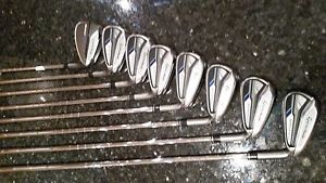 Taylormade Speedblade Irons 4,5,6,7,8,9,PW,SW  Stiff Shafts Excellent Condition image 1