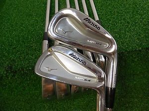 Used Rh Mizuno Mp-H4/Mp-64 3-Pw Combo Iron Set Project X Stiff Flex Steel Rh image 1
