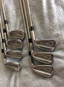 Callaway X Forged 2013 Irons 5-PW, AW. Project X 95 Flighted 5.5 Stiff, Mint! image 1