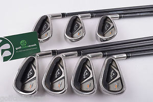 CALLAWAY X2 HOT IRONS / 4-PW / REGULAR 60 GRAPHITE SHAFTS / 34729 image 1