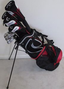 NEW Mens Callaway Complete Golf Set Driver Woods Hybrid Irons Putter Bag Regular image 1