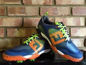 Footjoy Freestyle Men's Golf Shoes , 2016, Clearance Navy / Lime UK 10M 57332K image 1