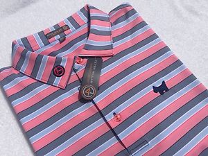 SCOTTY CAMERON Peter Millar TEMPEST STRIPE Circle T, Scotty Dog TOUR SHIRT XXL image 1
