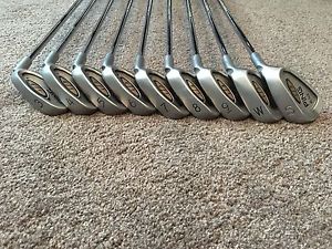 RH PING I3 BLADE IRONS (3-SW) BLUE DOT LIE JZ STIFF STEEL SHAFTS GOLF IRONS image 1