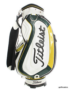 TITLEIST STAFF CART BAG WHITE / LIME / GREEN - NICE ! #C5747 image 1