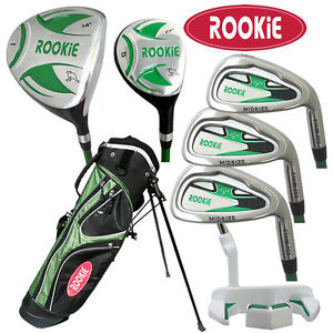 NEW JUNIOR GOLF SET 7 PCE for KIDS 7 ro 10yrs WITH HYBRID - CHILDRENS GOLF CLUBS image 1