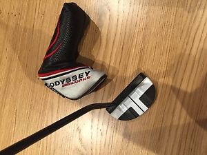 Odyssey Works Big T mallet putter / Super strike 2.0 grip / 33" image 1
