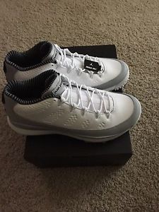 Jordan Air Retro 9 Golf Shoes. White. 10.5. Rare image 1