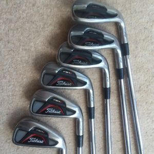 Titleist AP1 712 irons PW-5 stiff true temper shafts image 1