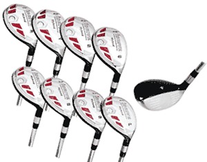 +1"  Extra Long SET OF 8 ALL Hybrid Rescue Irons 3 4 5 6 7 8 9 PW REGULAR FLEX image 1