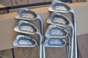 Ping Zing 2 Black-Dot Iron Set 3-9 Steel Shafts RH image 1