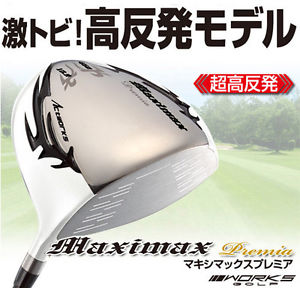 WORKS GOLF MAXIMAX PREMIA WHITE DRIVER 10.5* STIFF RH NEW 46INCH image 1