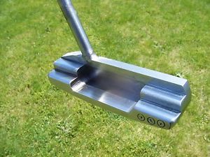 Prototype Handmade Milled 1018 Putter 365G Custom Welded neck Raw Carbon Proto image 1