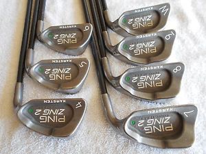 Ping Zing 2 Green Dot Iron Set (4-PW) Karsten 101 Graphite Regular Flex image 1