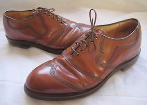 Vintage Bostonian Stress Relief Fine Golf Shoes Leather 9 Hardened Steel Spikes image 1