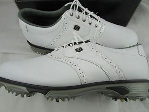 FootJoy DryJoys Tour MyJoys 53780 Solid White Patent Leather 12 Wide image 1