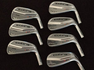 TOUR ISSUE COBRA AMP CELL PRO 4-PW IRON HEADS ONLY image 1