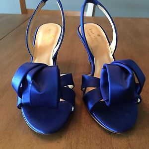 NWOT Kate Spade Madison Women Sz 5. Cobalt Blue Slingback Sandals. image 1