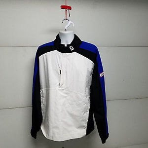 FootJoy DryJoys Titleist Tour Patch Golf Top/Jacket XL Black/White/Blue image 1