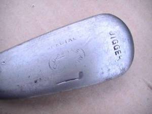 VERY Rare Tom Stewart   David Adams SPECIAL  Dot Faced JIGGER Wood Shaft Golf image 1