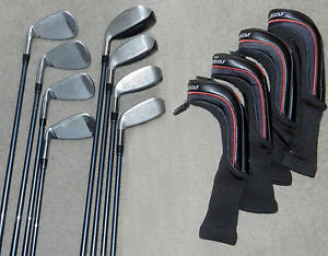 ADAMS GOLF a12OS HYBRID COMBO SET-3H,4H,5H,6H 7-PW GRAPHITE REG.SHAFT,GREAT COND image 1