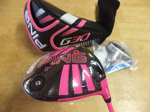 New PING G30 Bubba Watson Pink Limited Edition 9* DRIVER WOOD Graphite S-Flex image 1