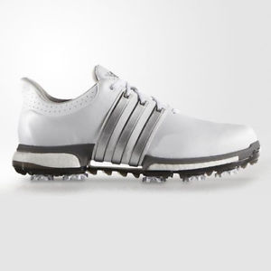 Adidas Tour 360 Boost Golf Shoes - F33249 - White/Silver - UK 10 M image 1