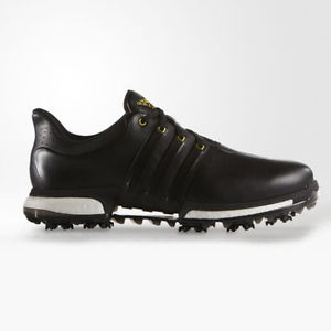 Adidas Tour 360 Boost Golf Shoes - F33250 - Black/Gold - UK 9 M image 1